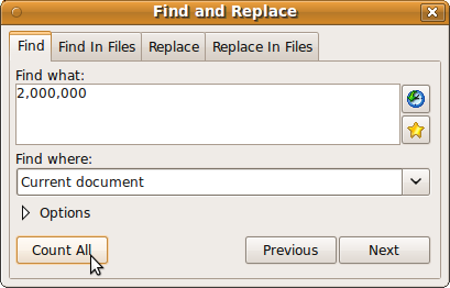 UltraEdit's find and replace feature makes it easy for you to edit and create a file using text editor on Linux.