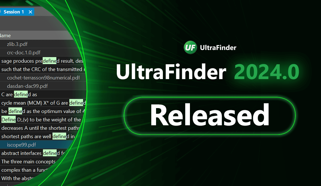 UltraFinder 2024.0 release post