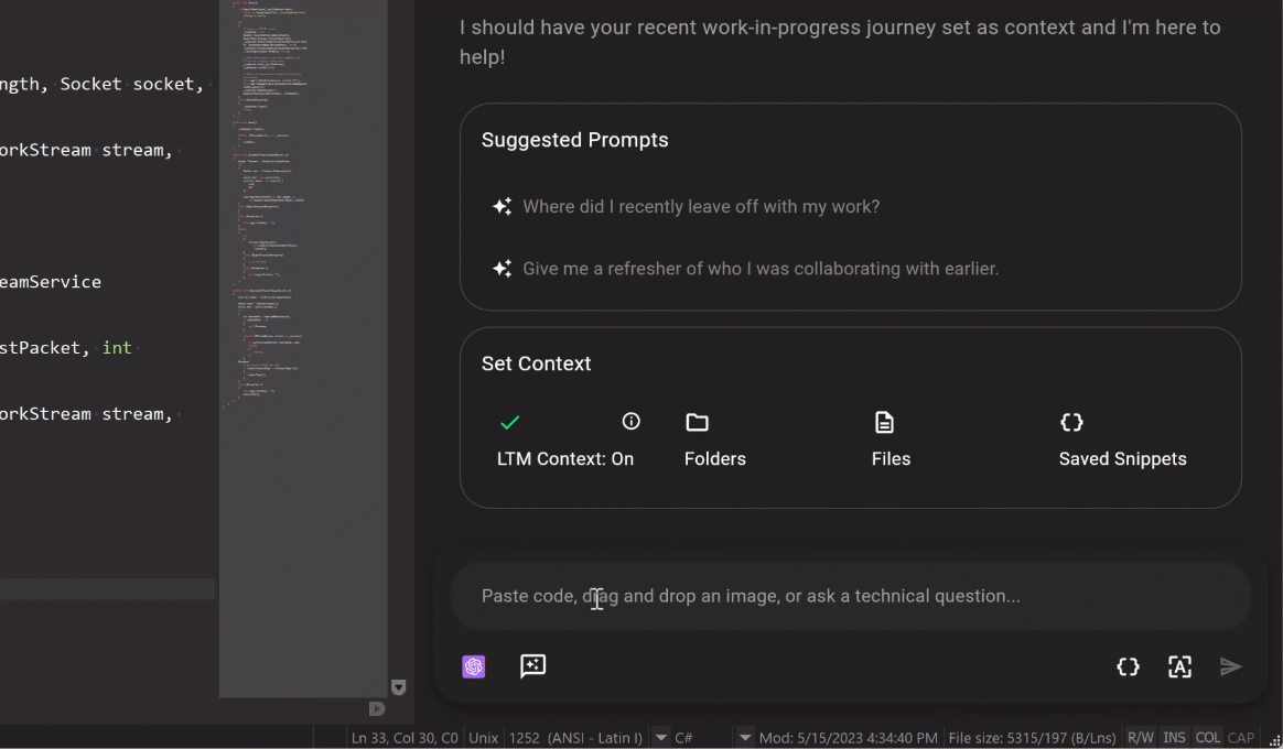 LLM options in UltraEdit pieces