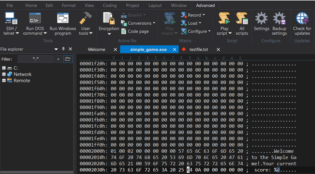 Hex Editing in UltraEdit